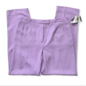 Lilac slacks w/ pinstripes